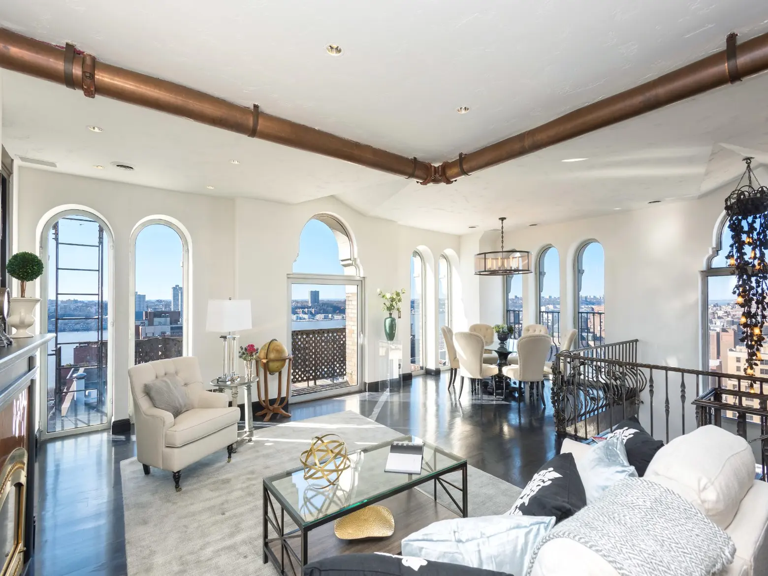 The Updated but Still-Funky UWS Penthouse Atop the 1920s Level Club Returns for $2.6M