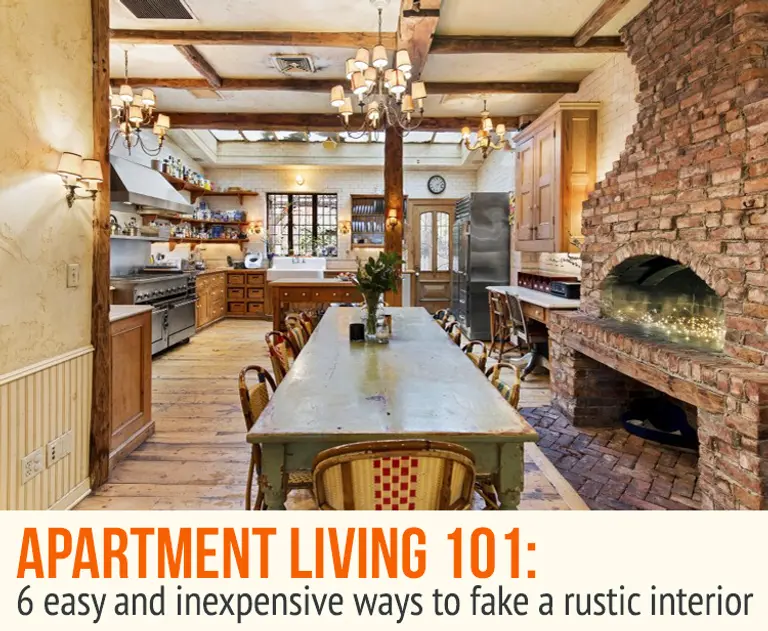 6 Easy and Inexpensive Ways to Fake a Rustic Interior