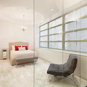 195 Hudson Street, glass-enclosed bedroom, tribeca, bedroom