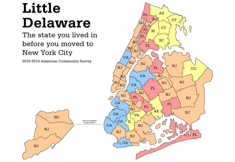 The Garden State of New York: Jerseyans Move to Manhattan and Brooklyn More Than Anyone