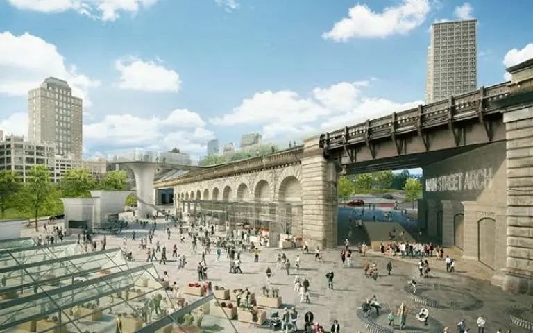 New Renderings for 21-Acre Brooklyn Greenway; Shipping Container Radio Launches Coffee Kiosk