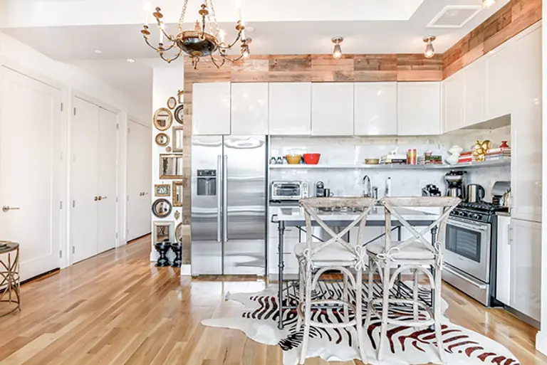 Designer Kitchen Distinguishes This Two-Bedroom Apartment in Gowanus