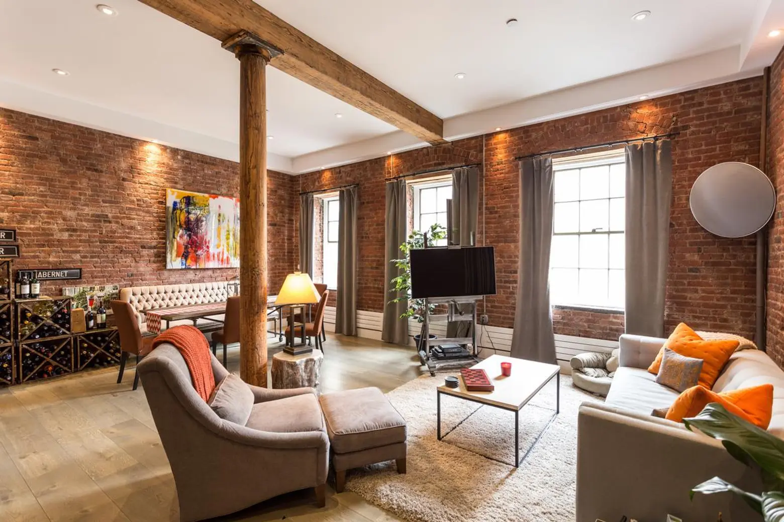 Seaport Loft Owned by Yankees Ops Director Matches Warehouse Details With Luxe Finishes