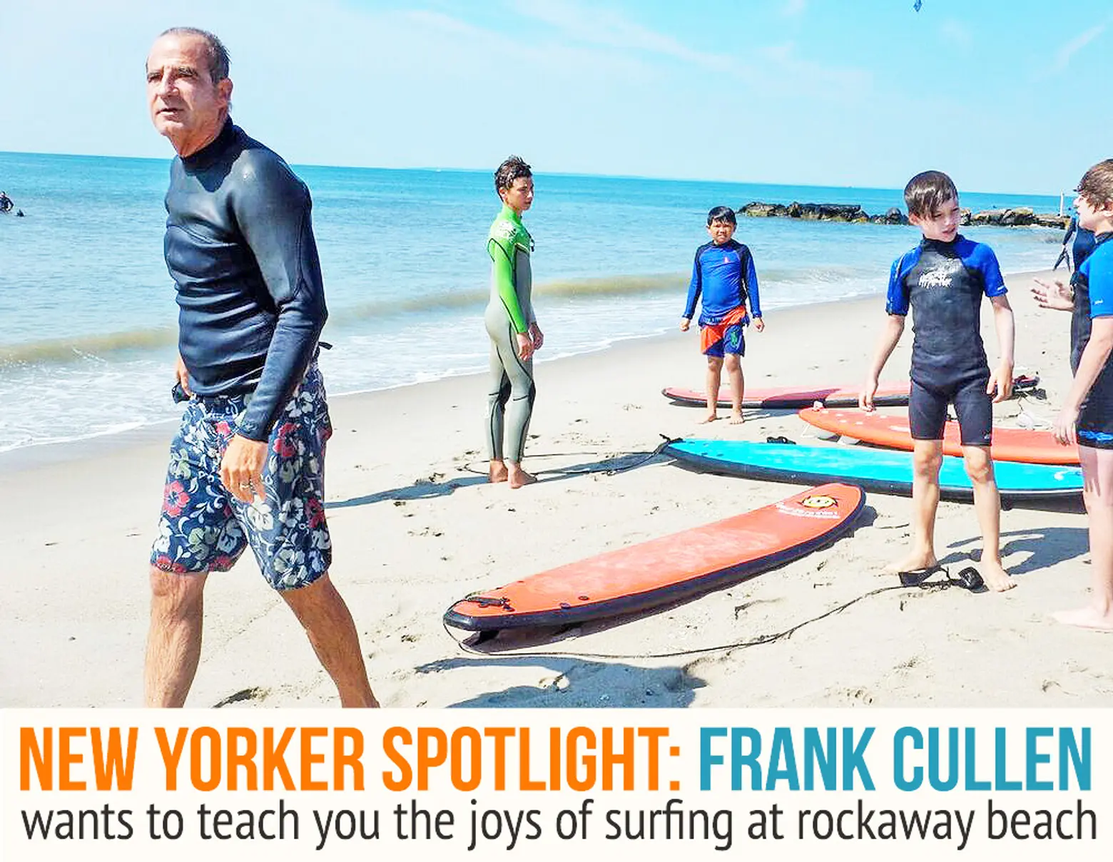 Spotlight: Frank Cullen Wants to Teach You the Joys of Surfing at Rockaway Beach