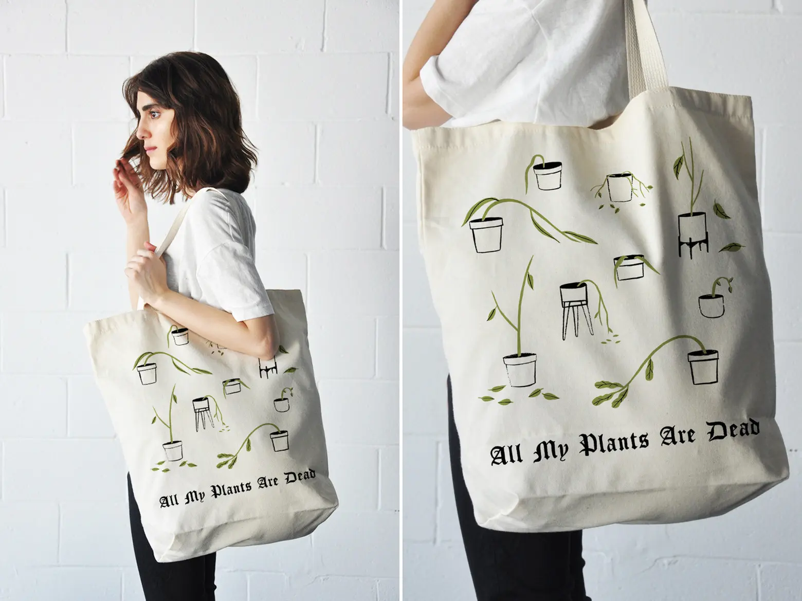‘All My Plants Are Dead’ Tote Bag Lets Black Thumbs Laugh Off Their Misfortunes