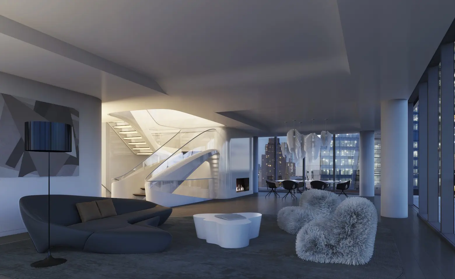 Triplex Penthouse at the Late Zaha Hadid’s High Line Condos Lists for $50M