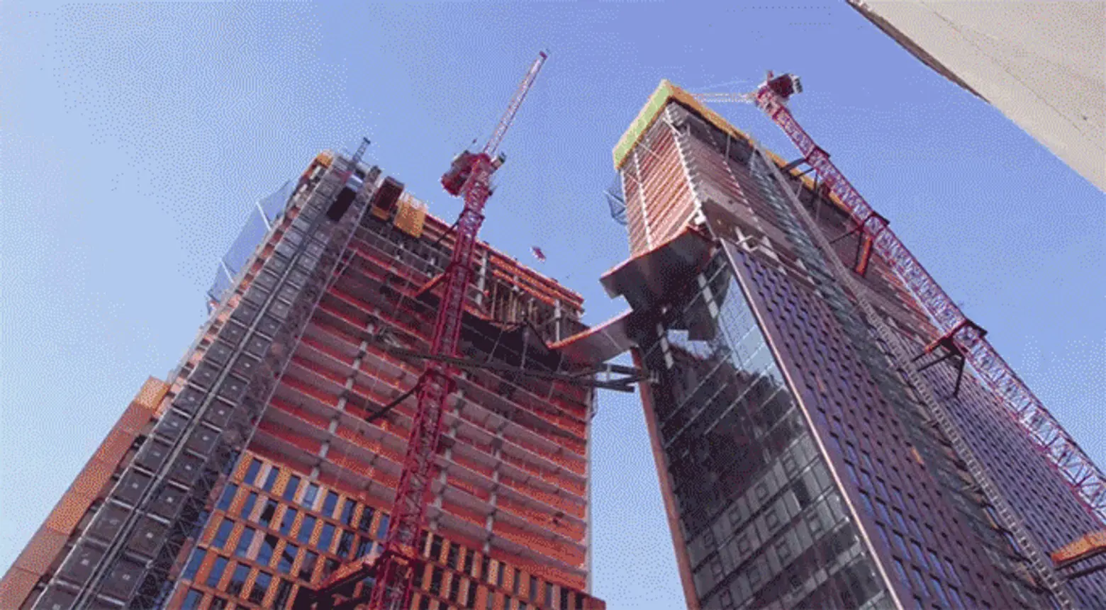 VIDEO: JDS Takes Us Behind the Construction of the American Copper Buildings’ Skybridge