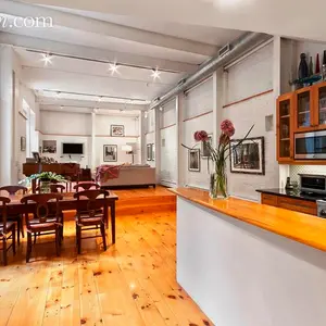211 east 2nd street, the carriage house, rental, east village, dining room, kitchen