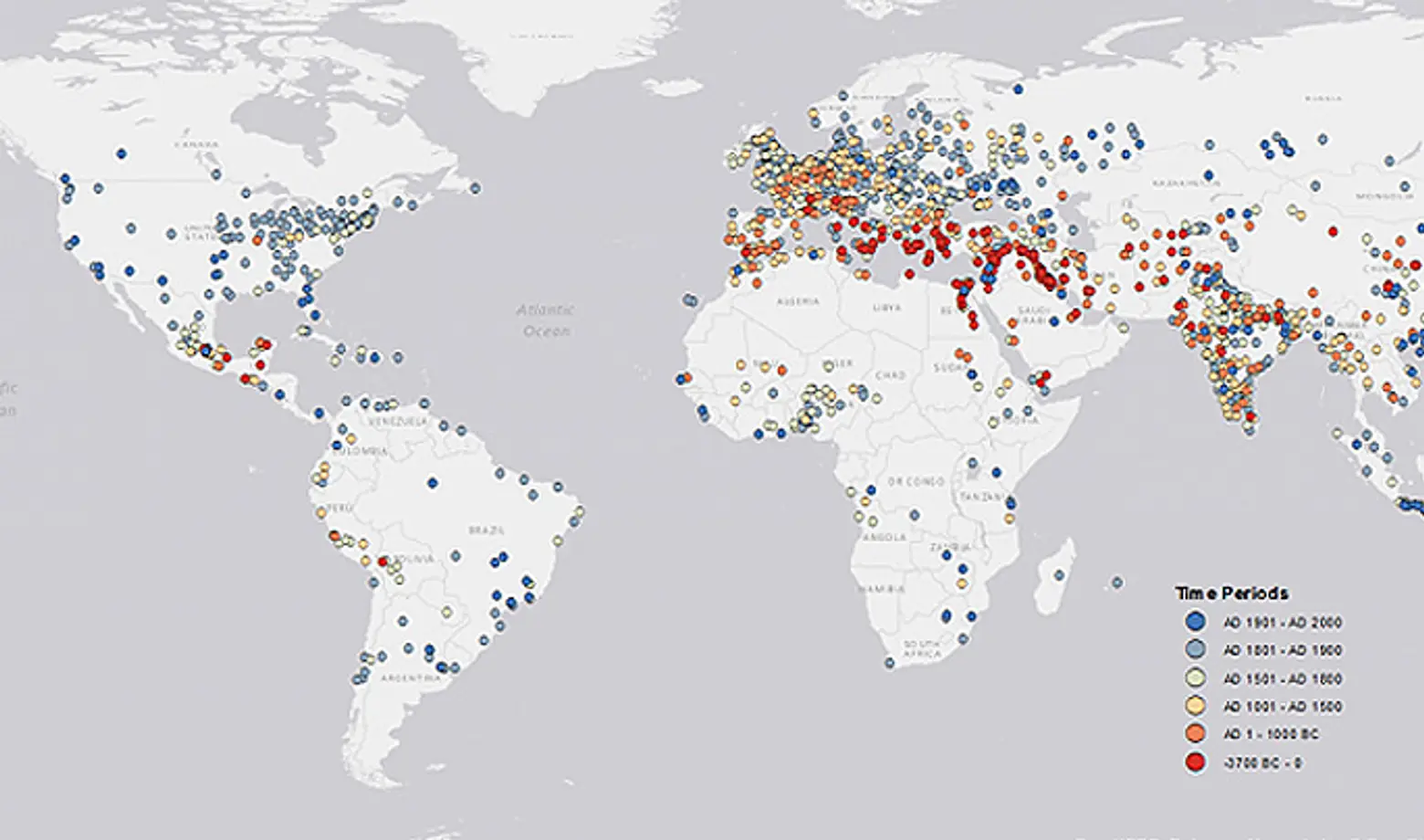 MAP: Visualizing Urban Development from 3700 B.C. to 2000 A.D.