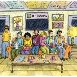 roz chast 'subway sofa' for the new yorker
