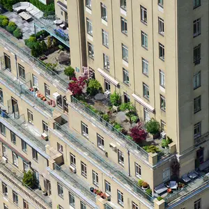 Peter Massini, NYC aerial photography, NYC rooftop gardens, architectural photography