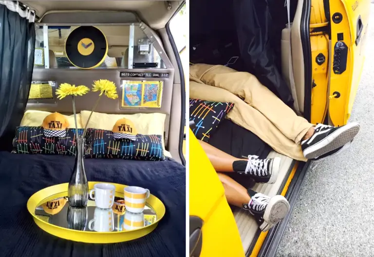 Sleep in a Cozy, Converted Taxi in Long Island City for Just $39 a Night