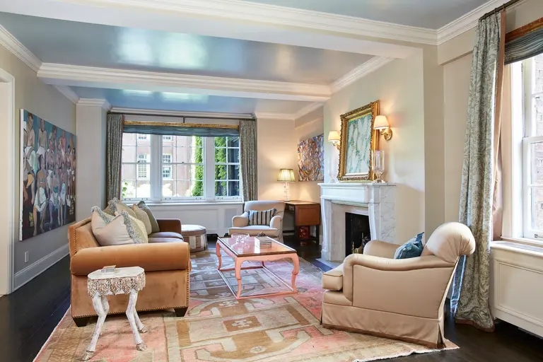 $2M Upper East Side Co-Op Boasts a Marble Mantle from the Plaza Hotel