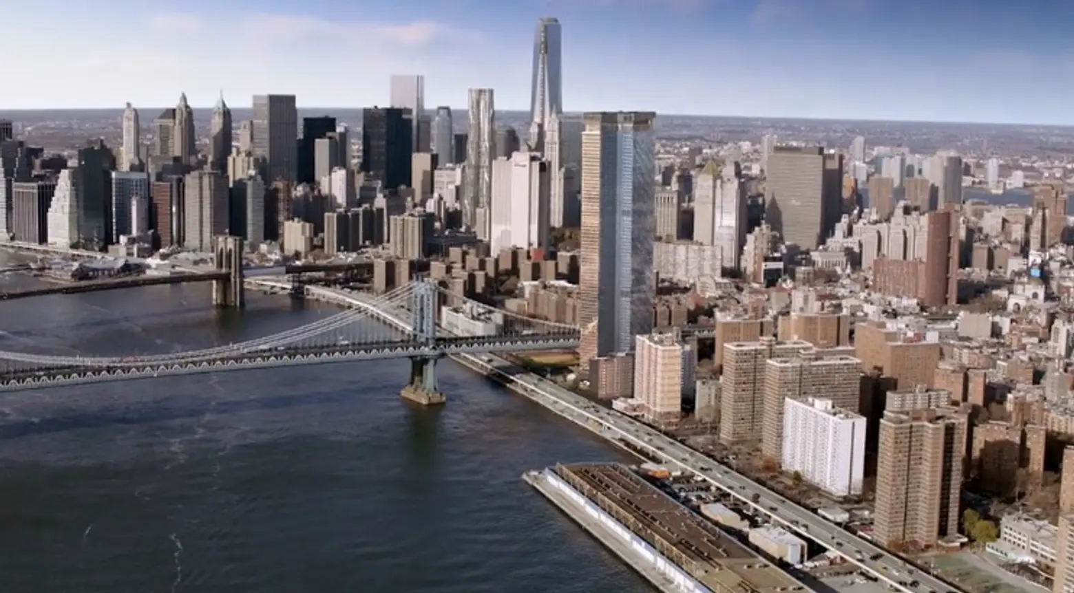 One Manhattan Square, Extell Development, Two Bridges tower, Adamson Associates Architects