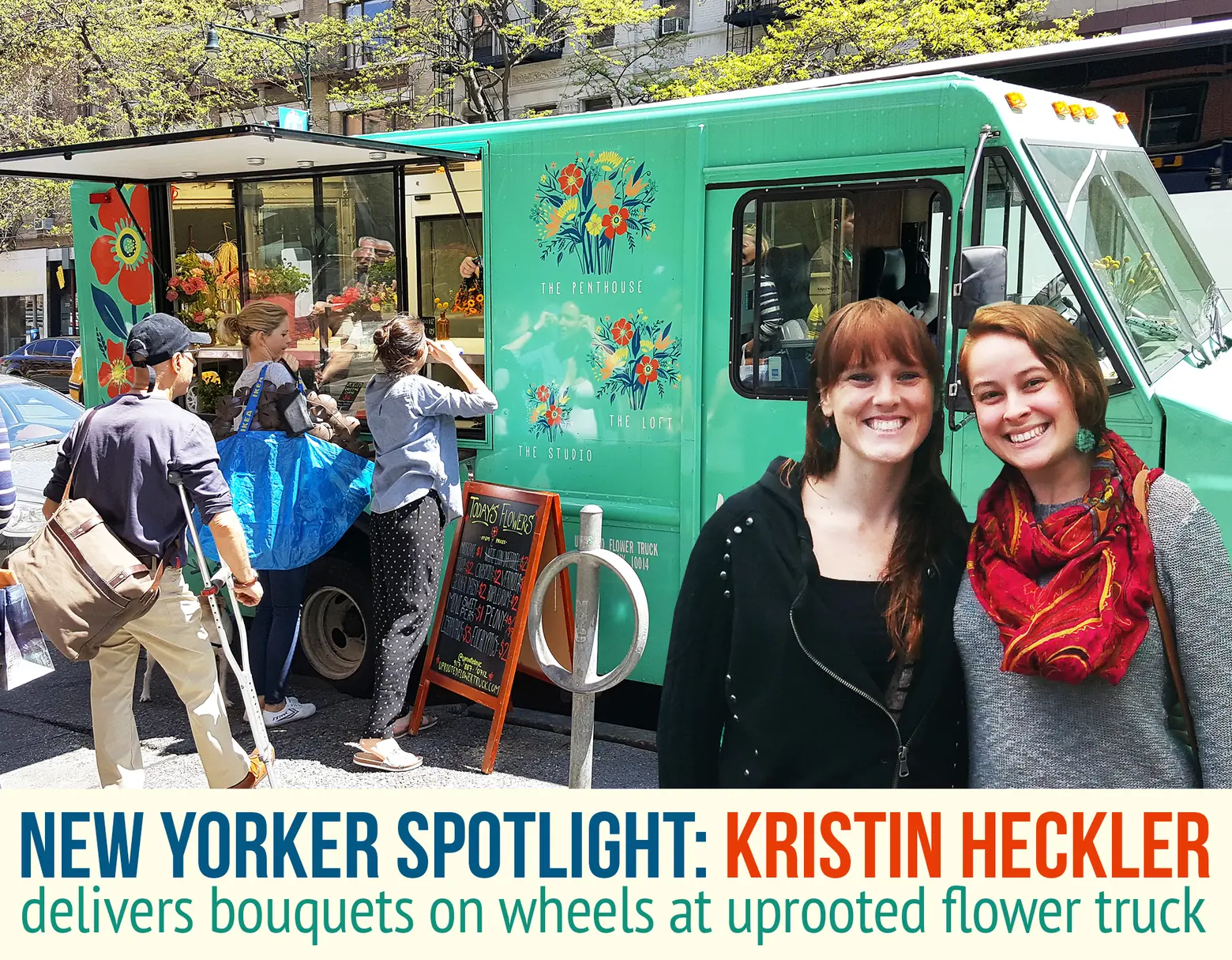 Spotlight: Kristin Heckler Delivers Bouquets on Wheels at Uprooted Flower Truck
