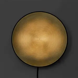 David Derksen, Moiré Lights, Moiré effect, perforated disks, LED light, playful lamps, light patterns