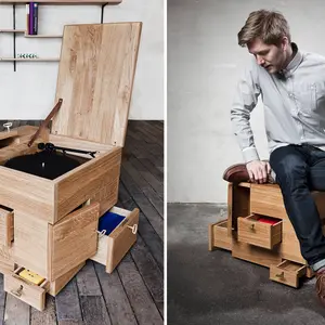 Sigurd Larsen, wooden cube, minimal furniture, furniture for valuables, The Shrine
