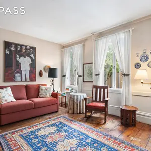 232 west 10th street, townhouse, west village, living room