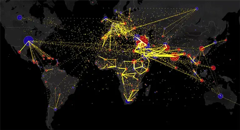 Immigration Map Shows Migration Patterns for Every Country in the World