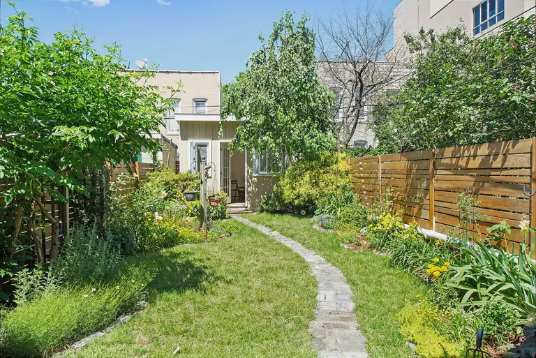 $1.4M Townhouse in Rising-Star Sunset Park Includes a Magical Backyard Studio