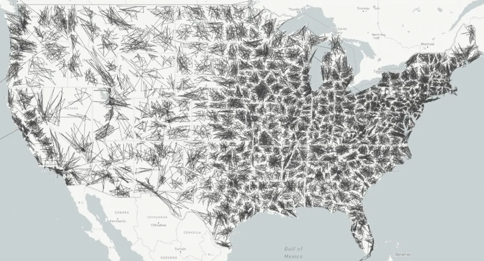 Mapping the Shortest Path Through Every U.S. Zip Code; New York’s Finally Not the Rudest City!