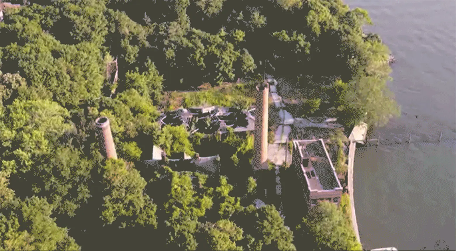 VIDEO: Drone Footage Shows Rare Views of North Brother Island’s Abandoned Buildings