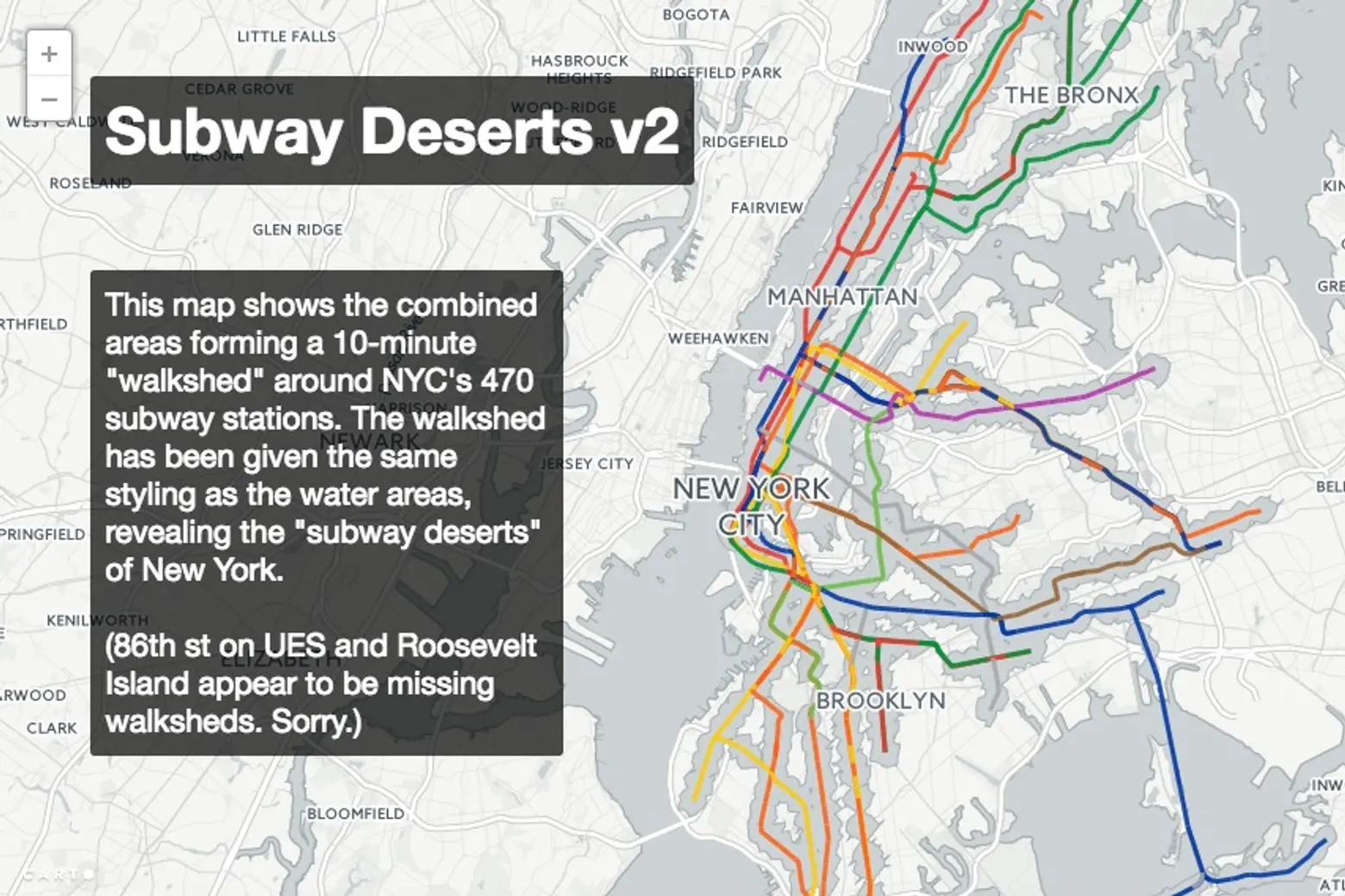 Interactive Map Shows Massive ‘Subway Deserts’ in Underserved ‘Hoods