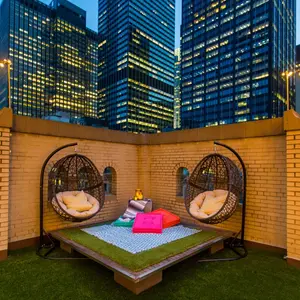glamping NYC, W Hotels, Laurel & Wolf, Outdoor Glamping Suite