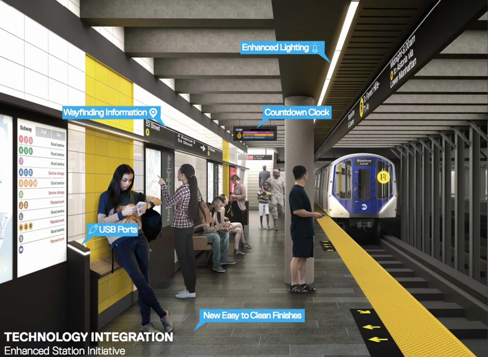 New High-Tech Subway Station and Car Designs Unveiled by Governor Cuomo