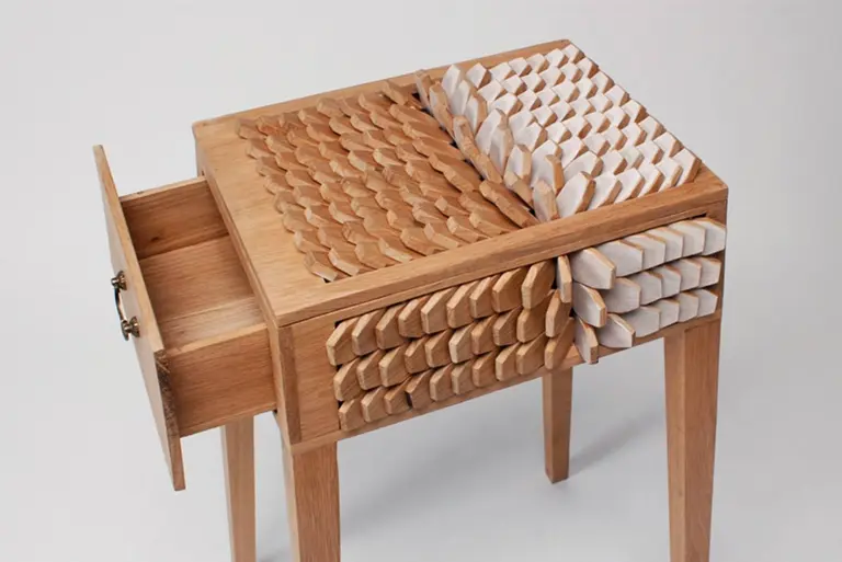 Juno Jeon’s Bedside Table Has Scales That Act Like a Living Creature