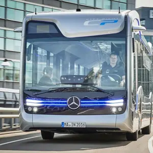 Mercedes-Benz's Semi-Autonomous Bus, self-driving bus, the future bus, mercedes benz busses