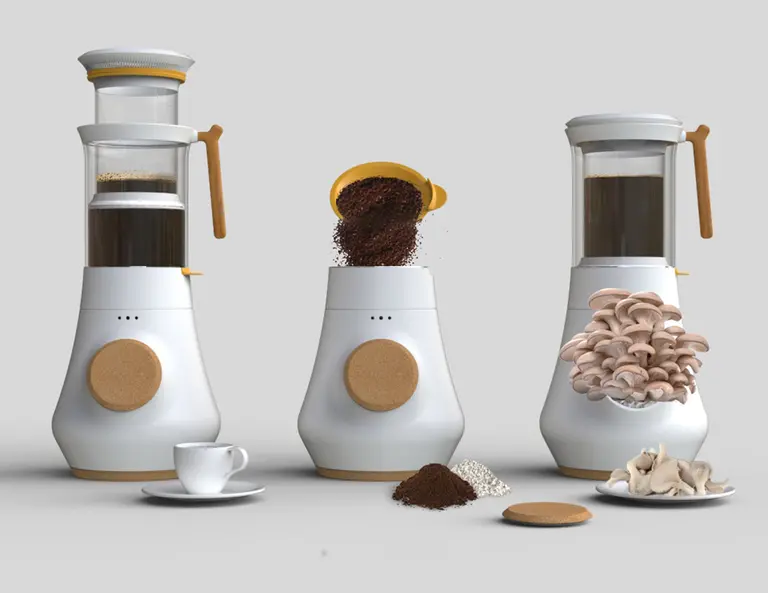 This Stylish Coffeemaker Lets You Reuse Your Coffee Grounds to Grow Mushrooms