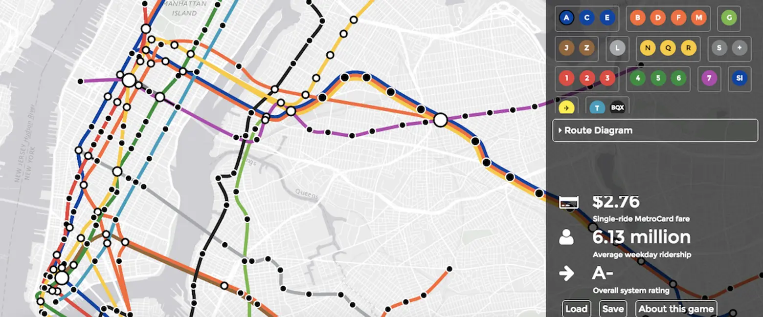New Interactive Subway Game Lets You Build the Transit System of Your Dreams