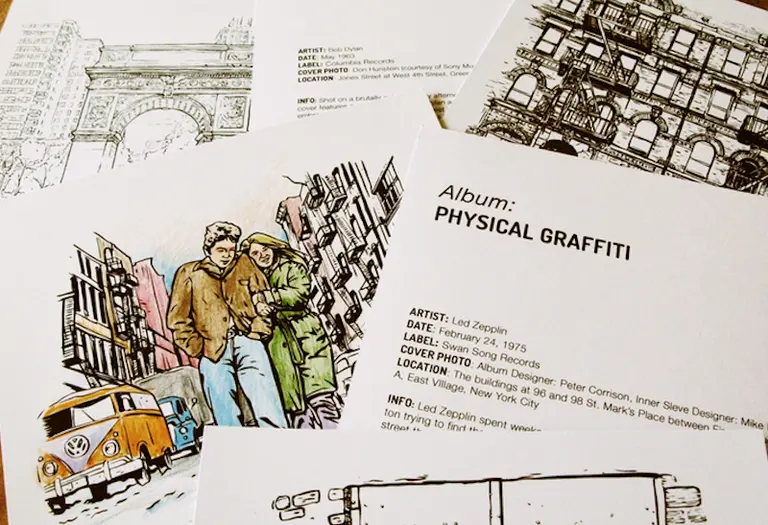 BLOCKS NYC Explores Greenwich Village From Bob Dylan to The Ramones in Coloring Book Pages