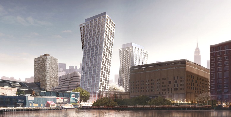 New Renderings of Bjarke Ingels' High Line Towers Show Crowns and 