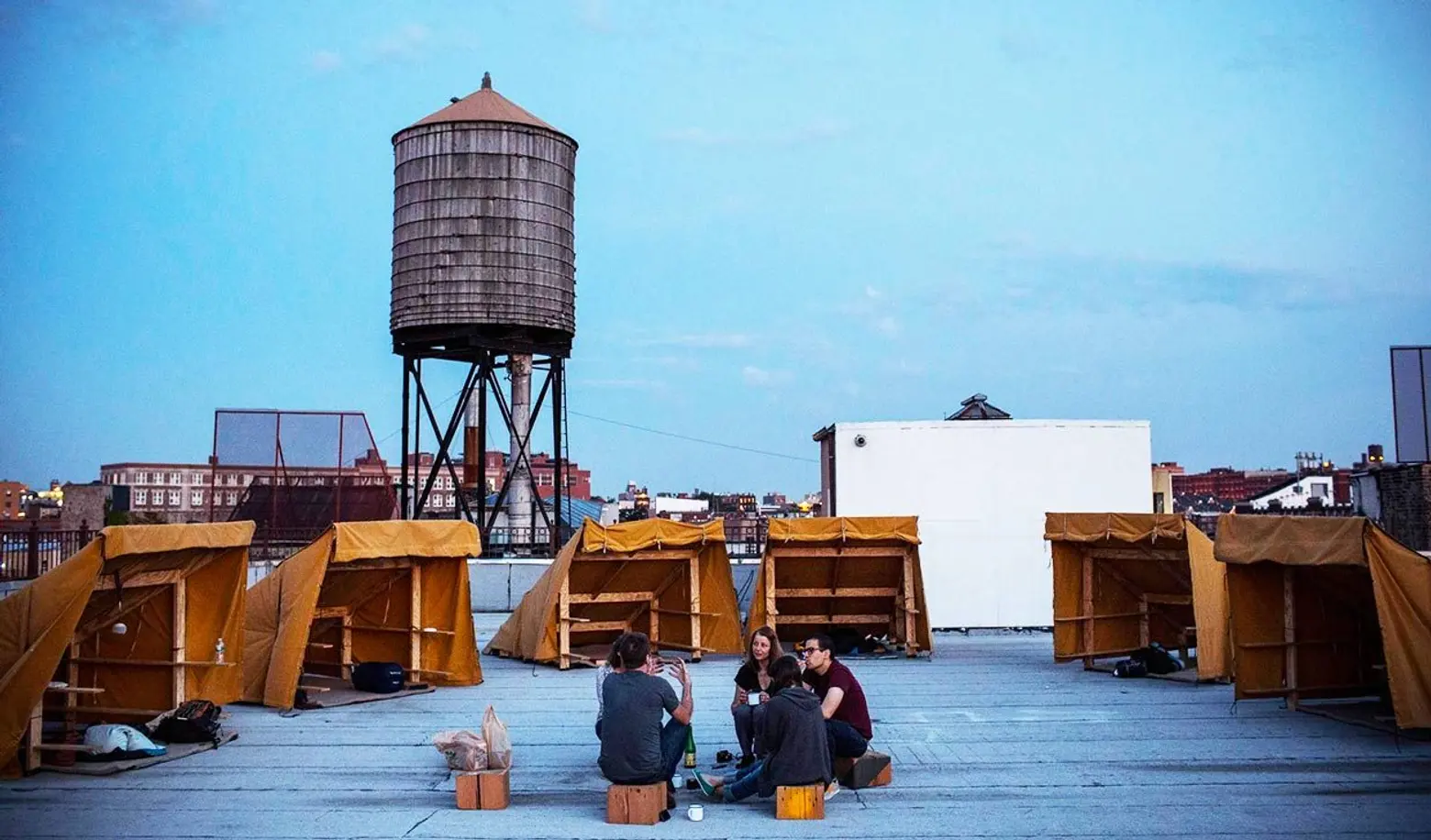 Bivouac offers free off-grid camping on a secret NYC rooftop