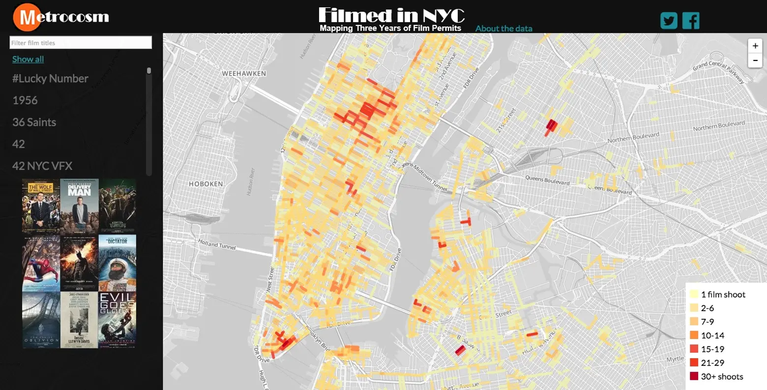 MAP: Find out what modern movies have been filmed on your street