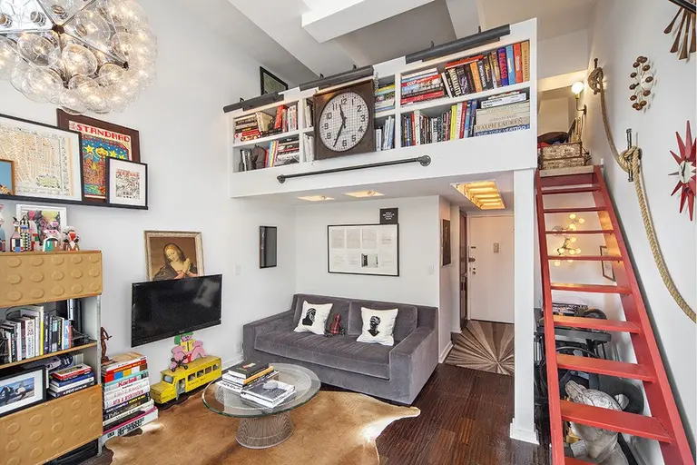 Rent this fabulously curated Village loft with civilized co-op amenities for $4,000 a month