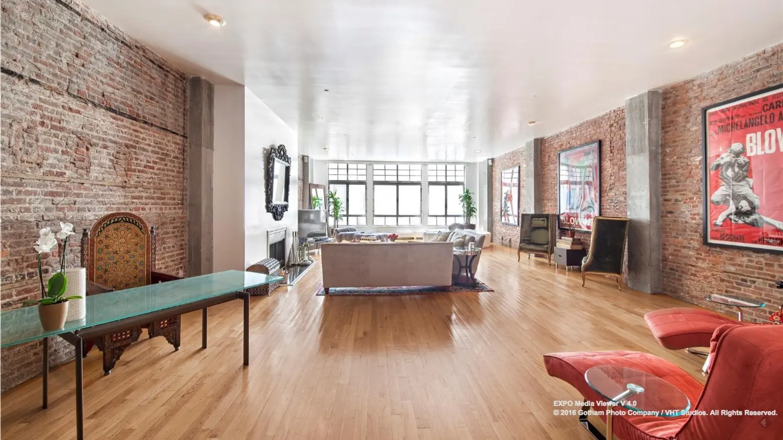 354 broadway, duplex, tribeca, living room