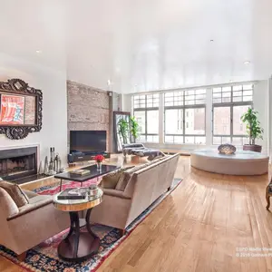 354 broadway, duplex, tribeca, living room