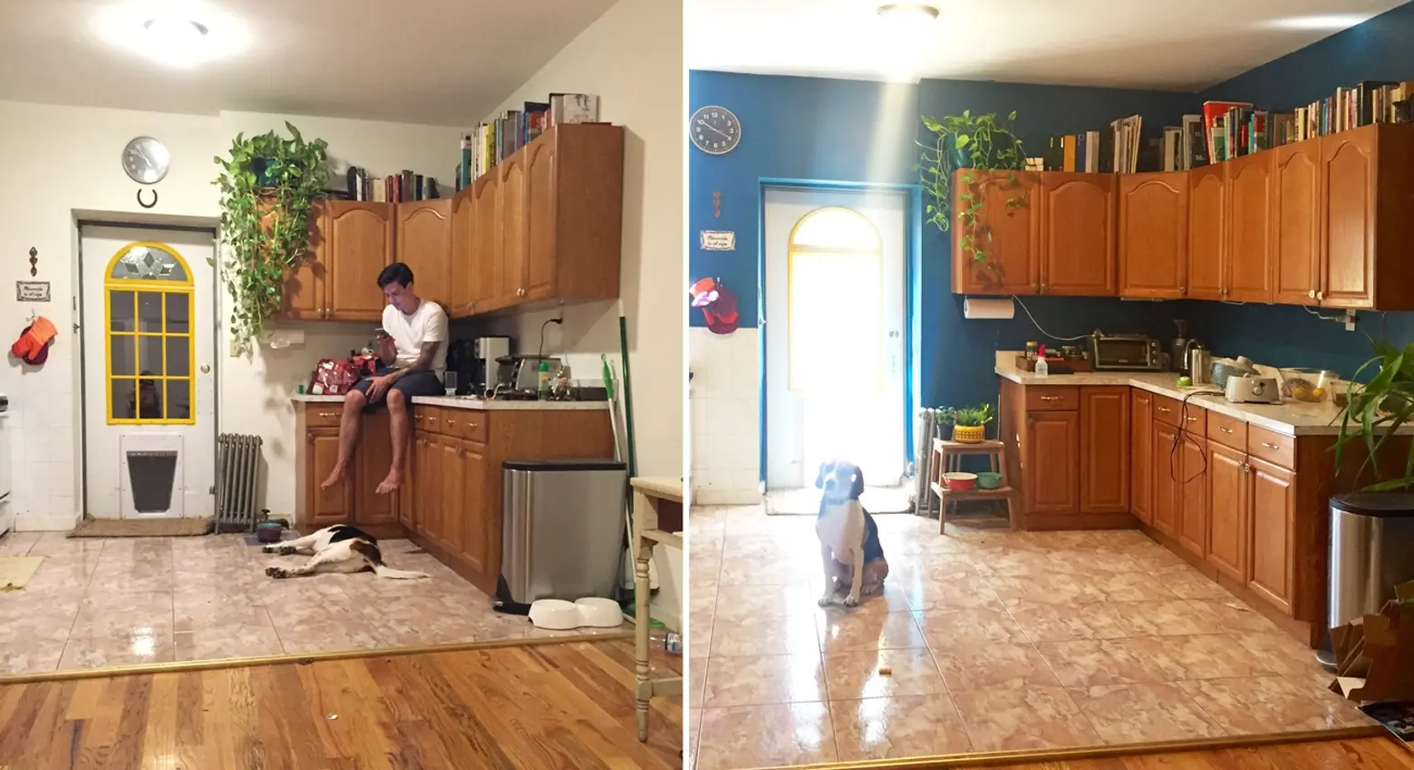 kitchen-before-and-after-painting-blue