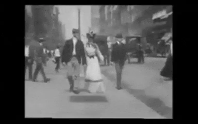 Vintage 1901 film captures the infamous 23 Skidoo of the Flatiron