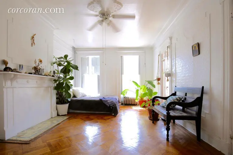 Bright apartment in historic Stuyvesant Heights brownstone offers a lot of space for $1,850/month