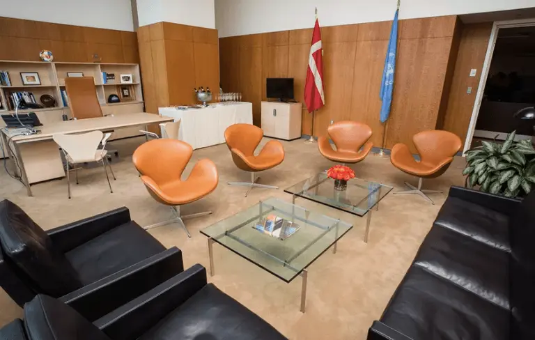 Midcentury Danish design at the UN; first building at Essex Crossing tops out
