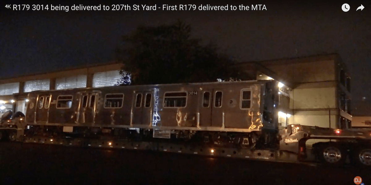 Video: The First Of 300 New R179 Subway Cars Has Arrived At The MTA’s ...