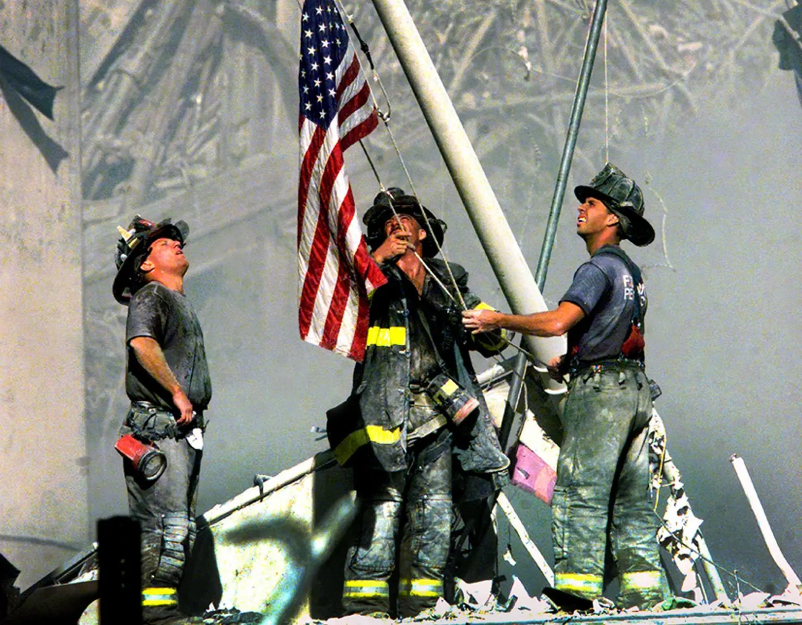 Missing 9/11 flag returns to Ground Zero site after 15 years