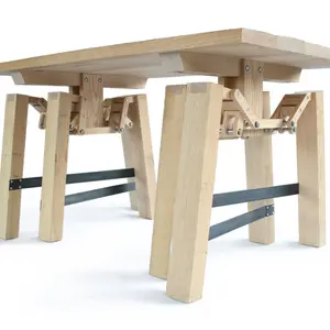 Wouter Scheublin, wooden table, walking table, Nomadic furniture, spider-inspired, dutch design