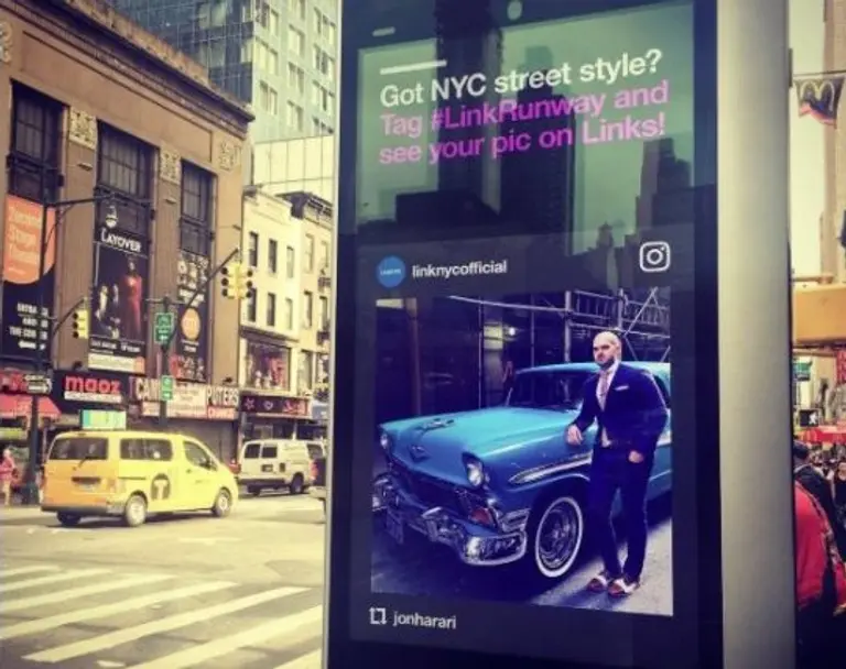 Broadcast your fashion-forward selfies across the city using LinkNYC