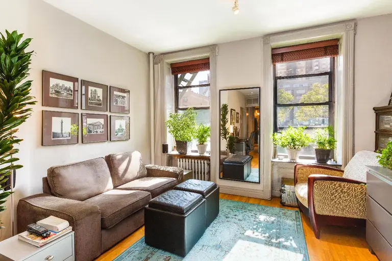 Charming Hell’s Kitchen railroad apartment hits the market for $510K