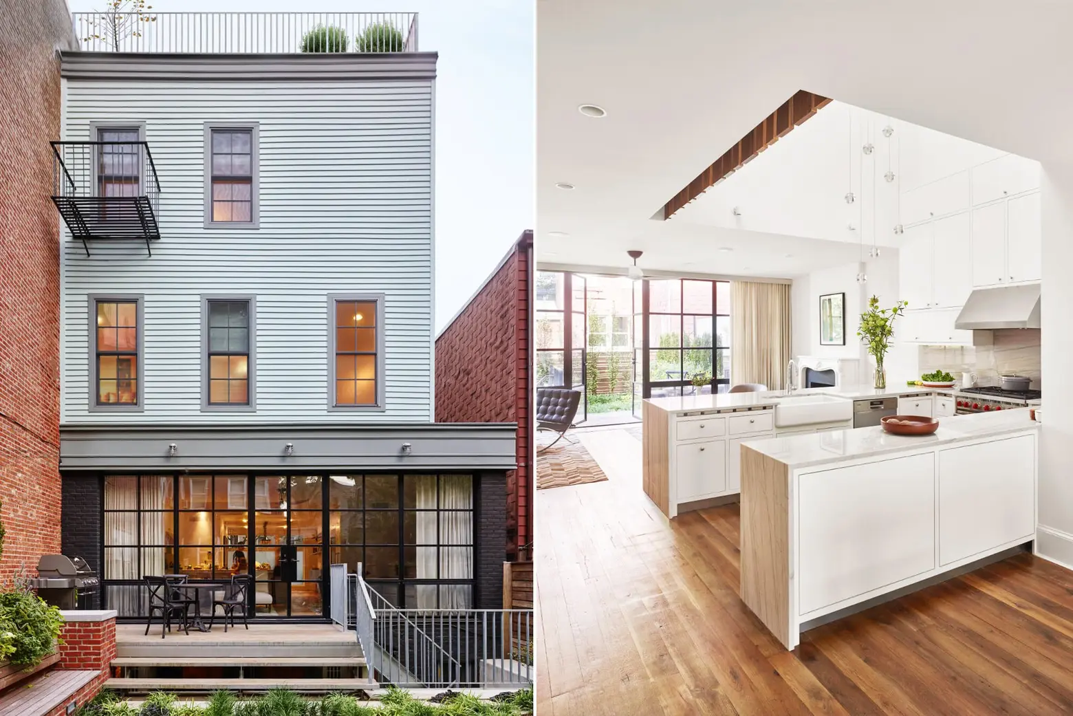 Greenpoint row house features two-story kitchen and bone-dry wine cellar